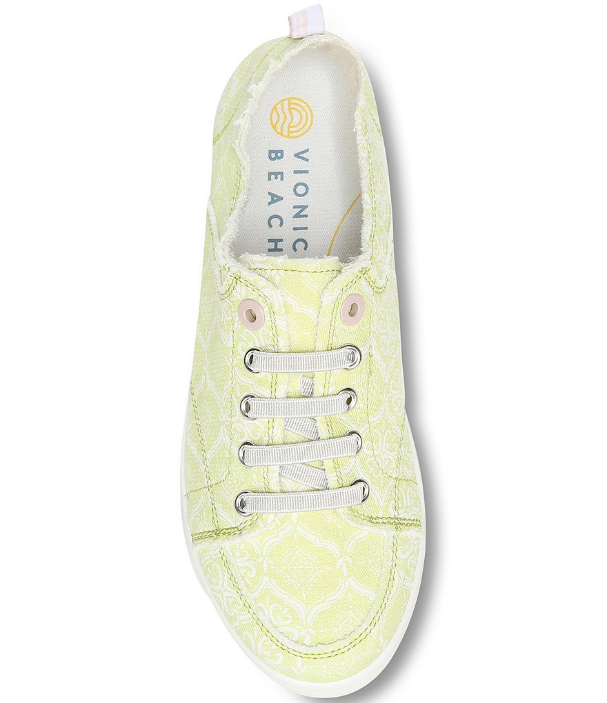 Vionic Pismo Mosaic Print Washable Lace-Up Sneakers