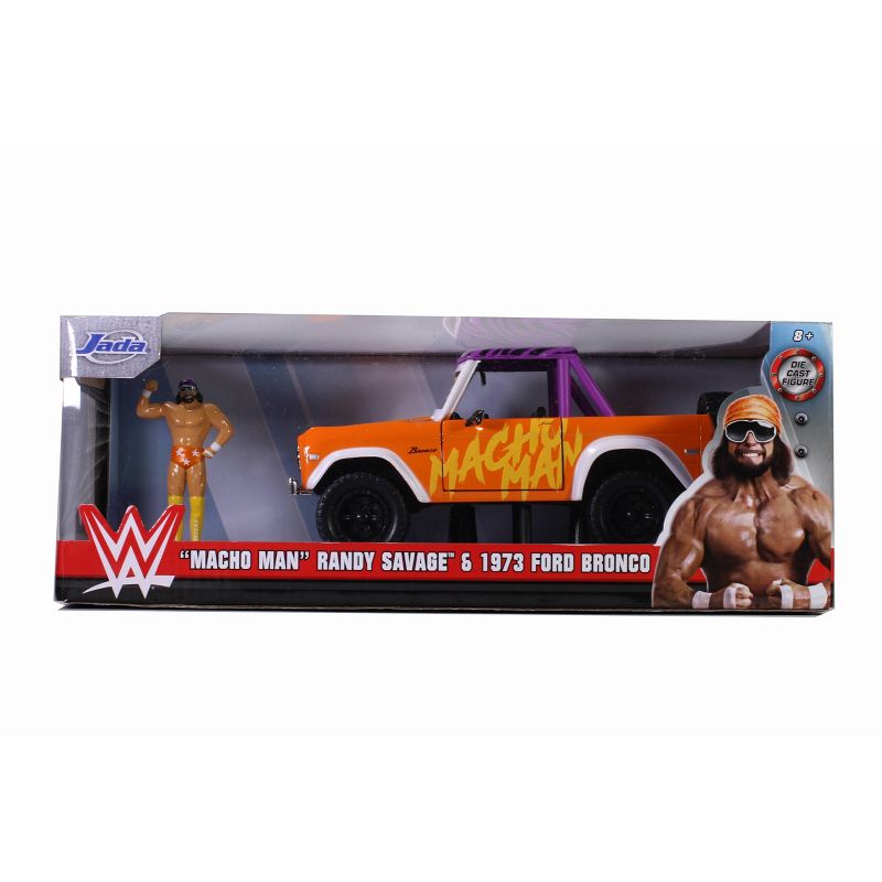 Jada Toys Hollywood Rides 1973 Ford Bronco WWE Macho Man Die-Cast Vehicle 1:24 Scale