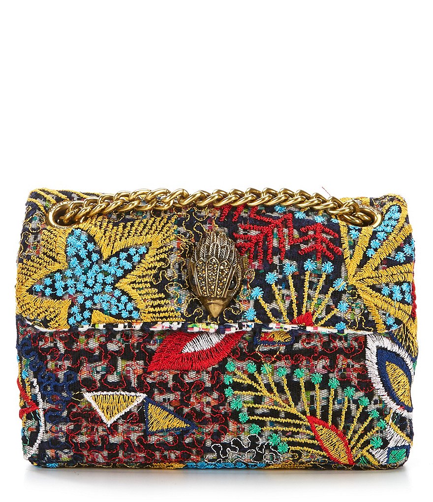 Kurt Geiger London Tweed Mini Kensington Shoulder Bag