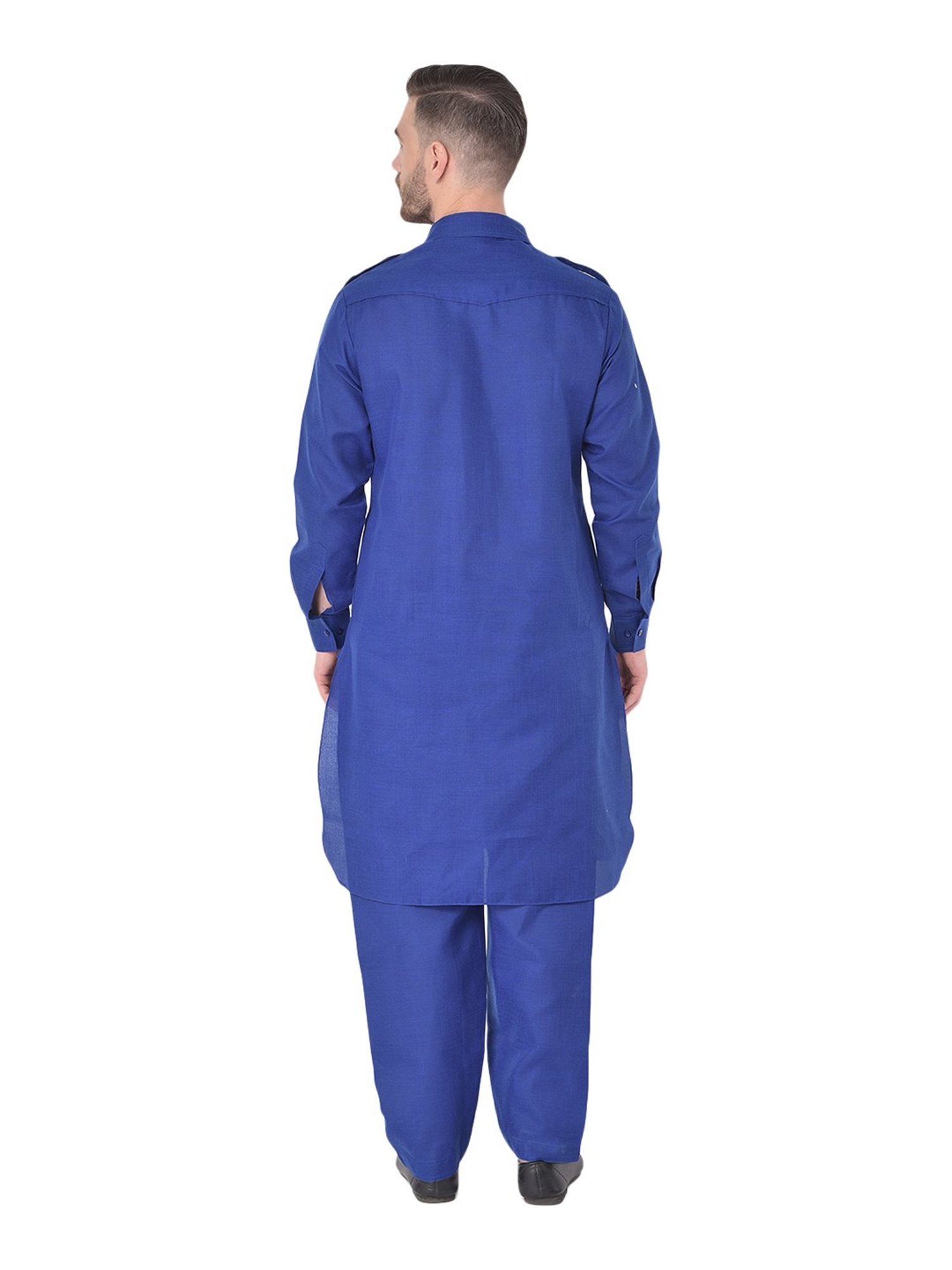 SG LEMAN Blue Kurta Bottom Set