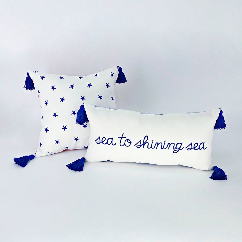 2ct Decor Pillows Star/Sea to Shining Sea - Bullseye's Playground™