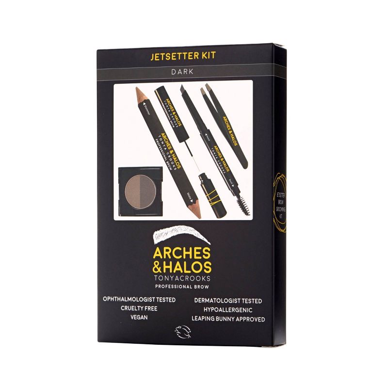 Arches & Halos Jetsetter Brow Kit Dark - 6pc