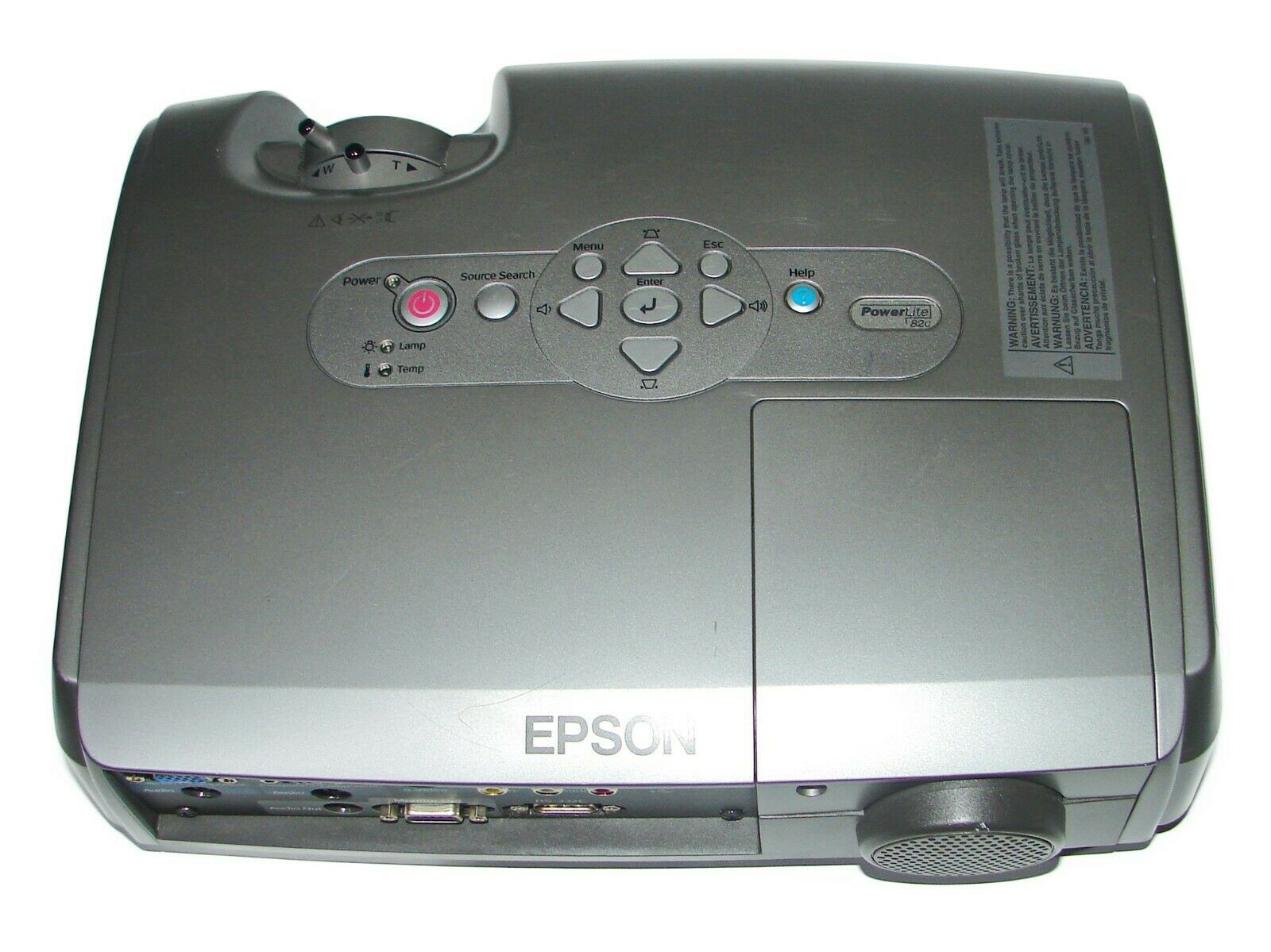 Epson PowerLite 82C 3LCD Projector (Portable) 2000 ANSI Lumens HD 1080i HDMI 1024x768  adapter bundle