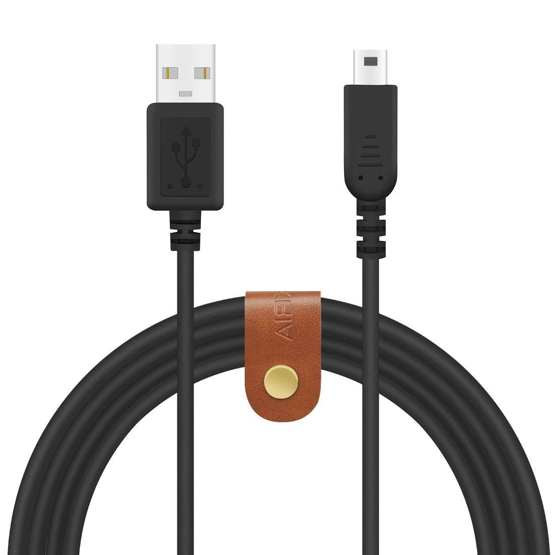 Geekria QuickFit Charging Cable, Fit for Nintendo 3DS XL, 3DS, 2DS, 2DS XL, Charging Cord / Ndsi Charger Cable (4FT, Black)