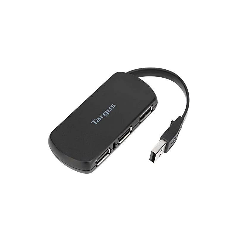 4Port USB 20 Hub with Sleek and Travel Friendly Black ACH114US