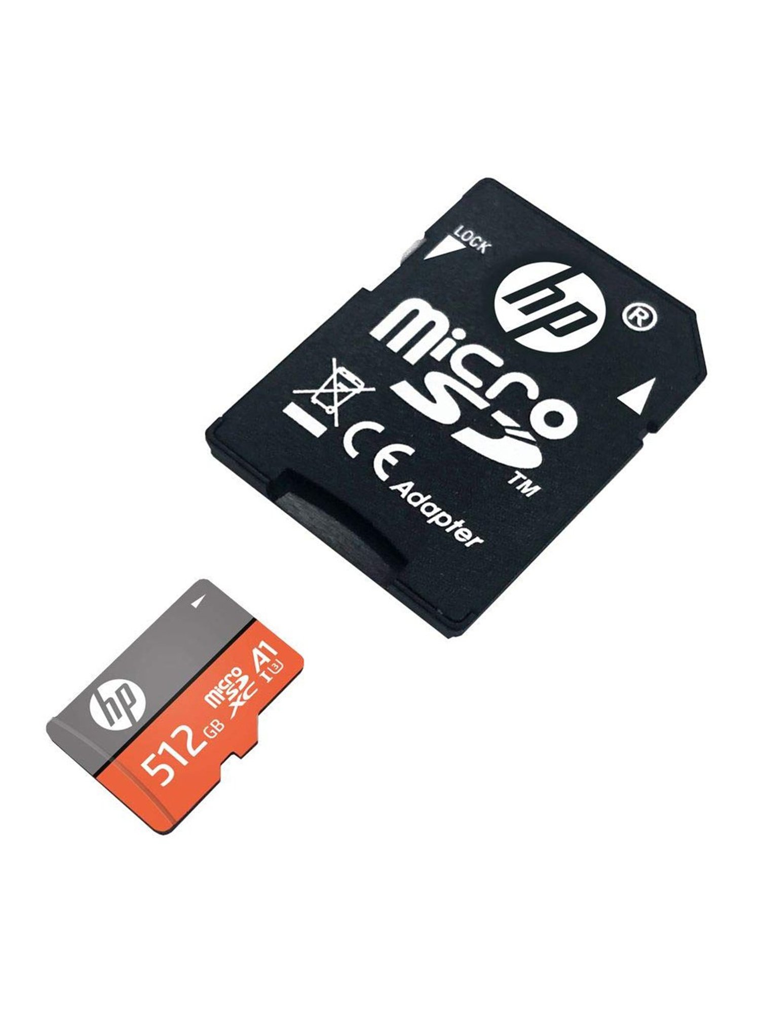 HP U3 A1 512GB Micro SD Memory Card (Orange/Dark Grey)