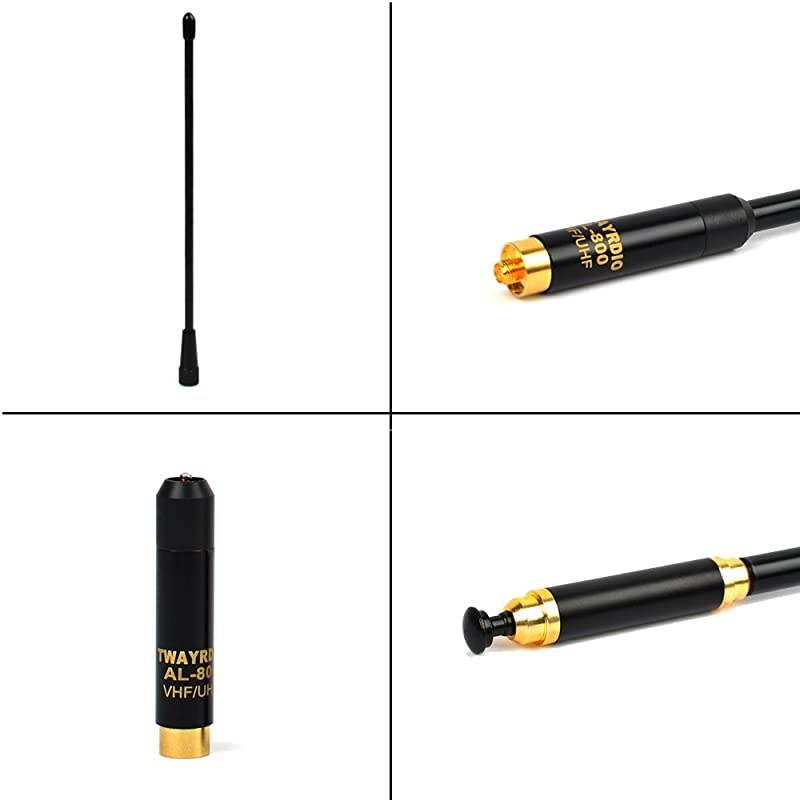 AL800 VHFUHF 2m 70cm Walkie Talkie SMAFemale Extendable Antenna Dismountable 335inch for Baofeng BFUV5R BF888s PUXING WOXUN Kenwood TK360 TK370 Two Way Radio