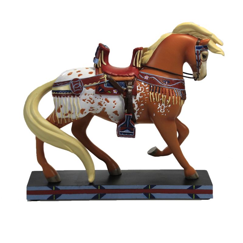 Trail Of Painted Ponies 6.5" Pride Of The Nez Perce Horse Figurine Indian Tribe  -  Decorative Figurines