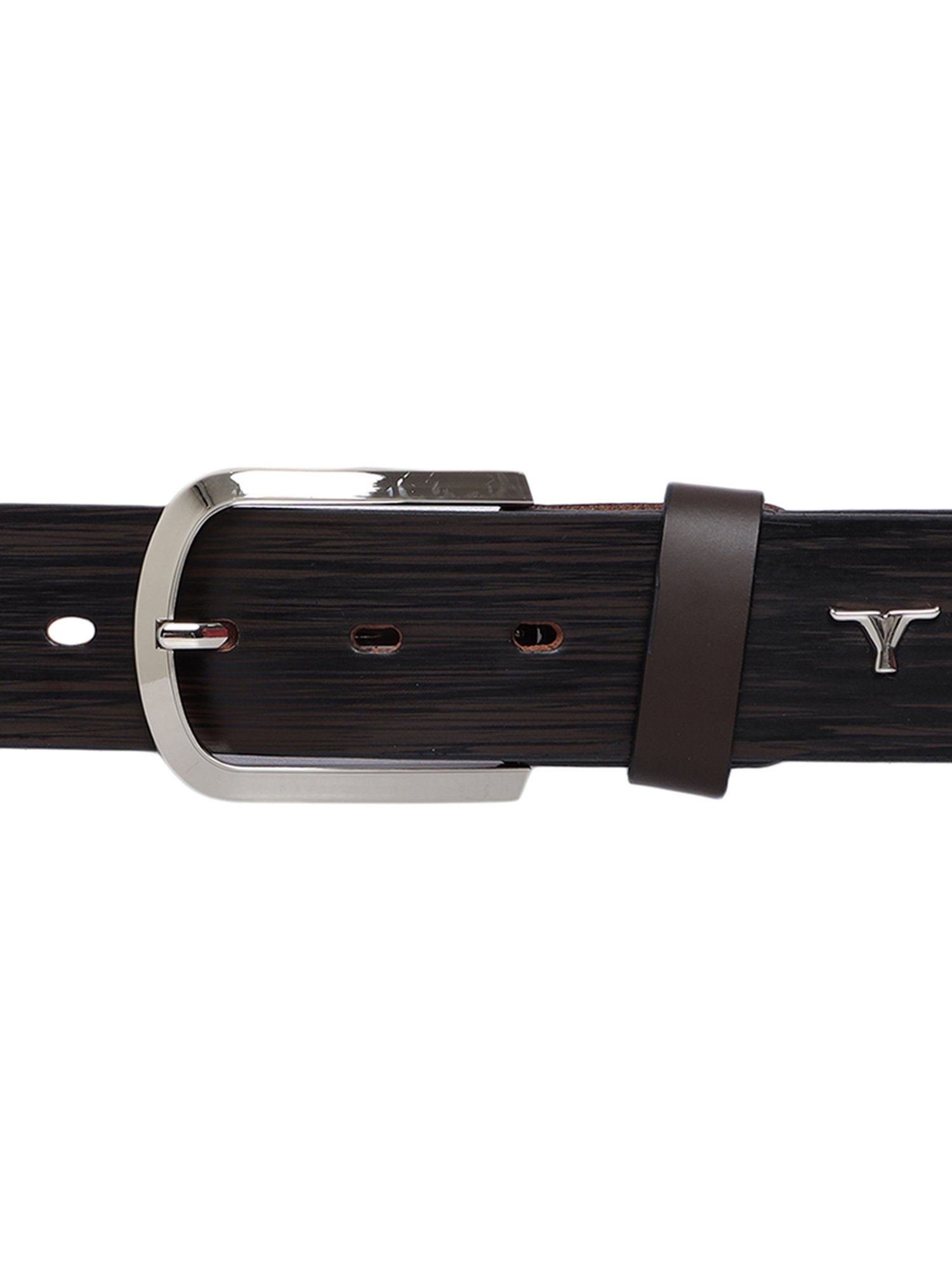 BULCHEE Brown Leather Casual Belt for Men