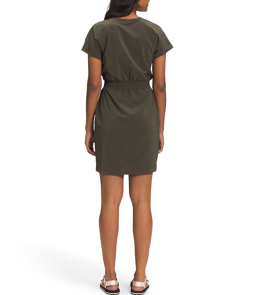 Anne Klein Sport Carlita Jewel Neck Sleeveless Midi Shift Tank Dress