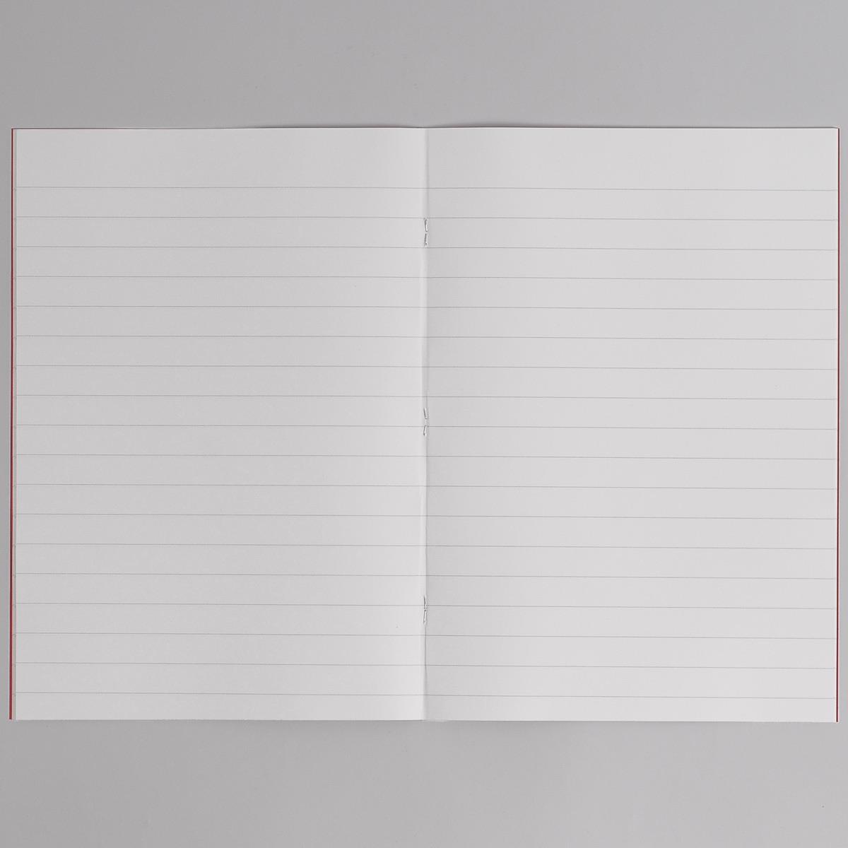 Rhino Exercise Book, A4, 48 page, 15mm ruled lines, Red Cover (Pack of 10)