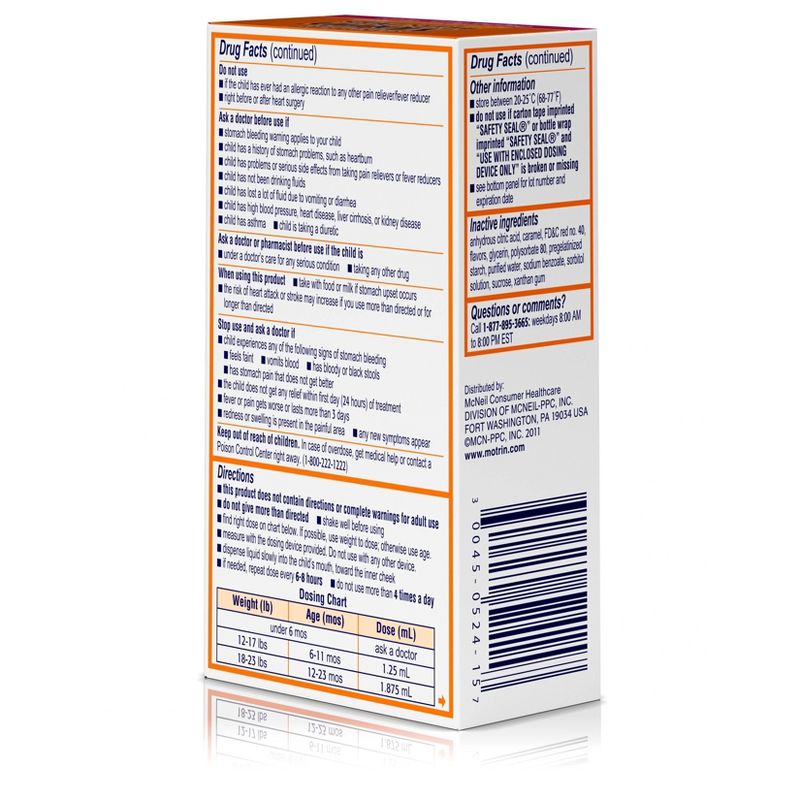 Motrin Infant's Berry Flavored Drops - 0.5 fl oz