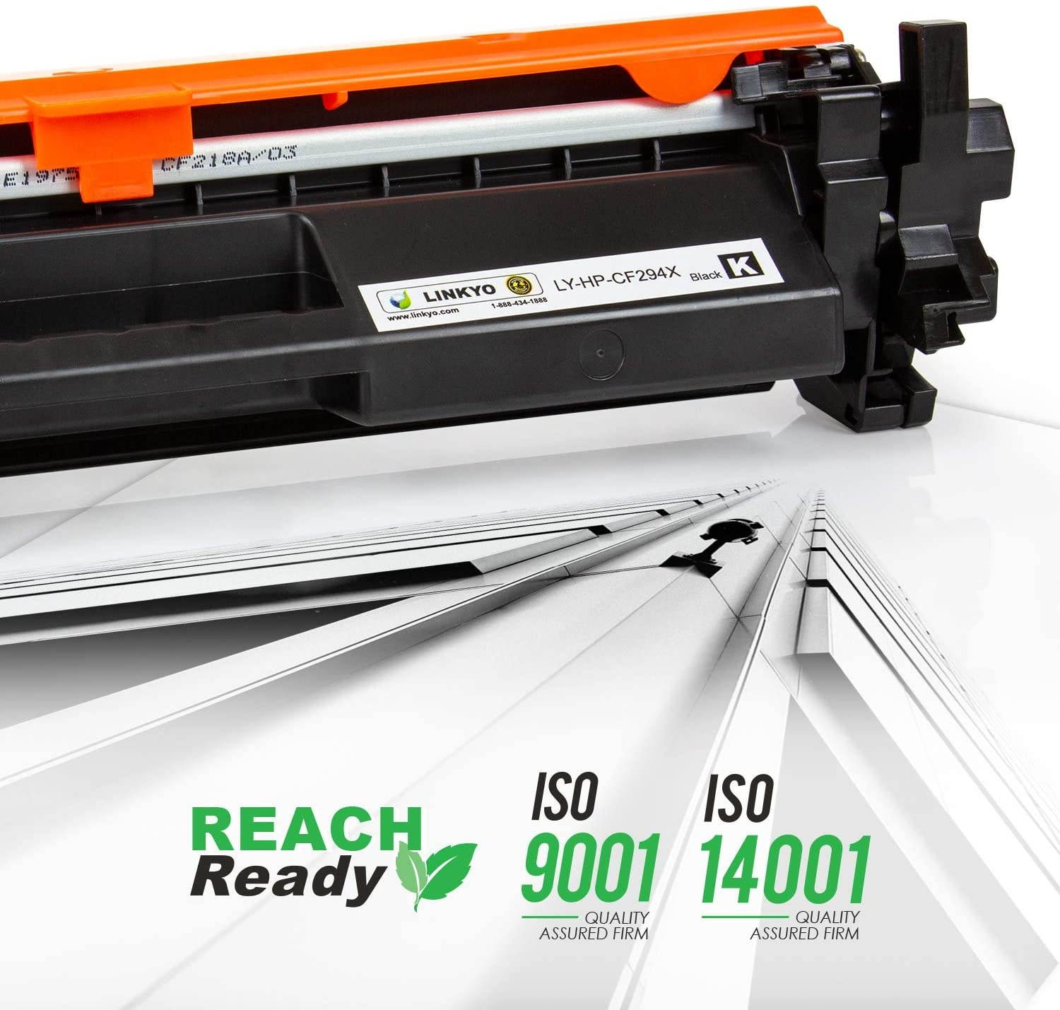 LINKYO Compatible Toner Cartridge Replacement for HP 94A CF294A (Black, 2-Pack)