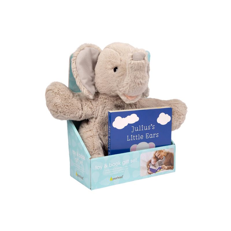 Pearhead Elephant Plush and Book Set 2pk