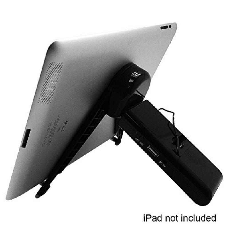Hype Stereo 3.5mm Speaker 10.1" iPad,Tablet & Cell Phone Adjustable Tripod Stand