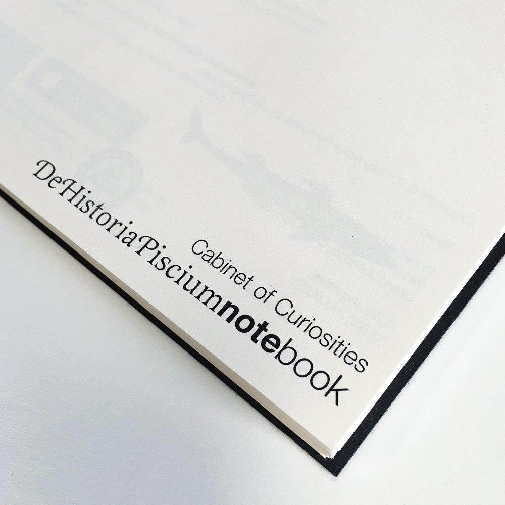 Action Publishing Cabinet of Curiosities &middot; De Historia Piscium NoteBook &middot; Side-Bound Notebook, 140 Off-White Pages with Various Fish Illustrations (8.5 x 11 inches)