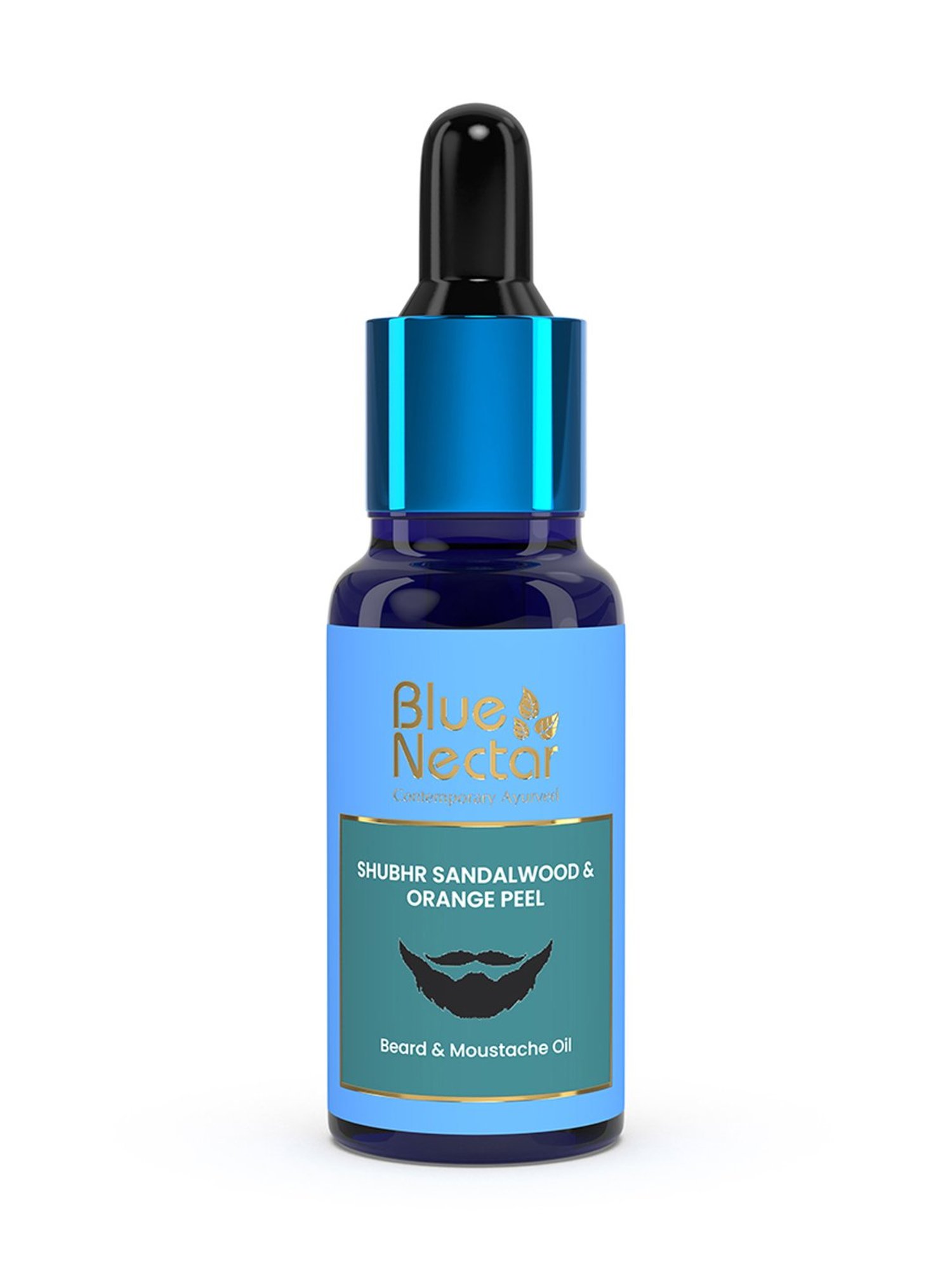 THE REAL MAN Beard Growth Oil 100 Percent Organic Beard & Moustache Hair Growth Oil - 50 ml