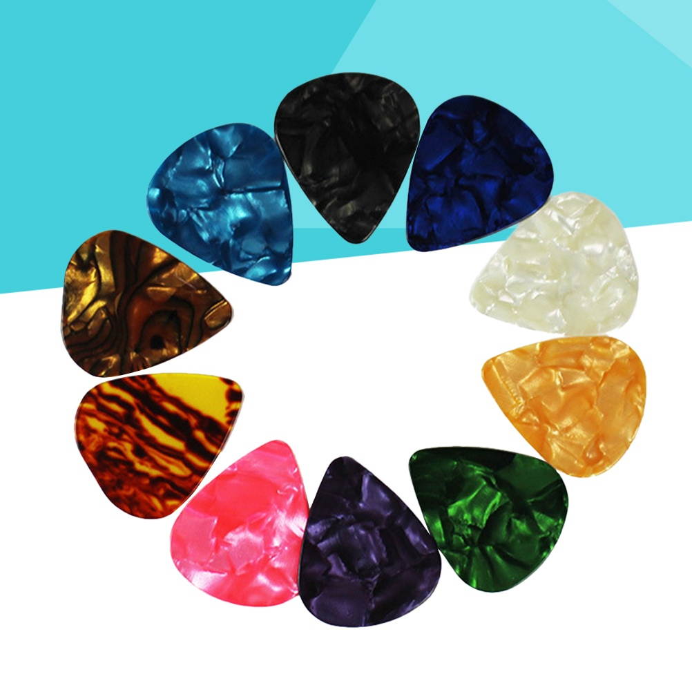 20PCS Thin Guitar Picks 0.46mm Celluloid Guitar Plectrum Sharpnel for Ukulele Guitar