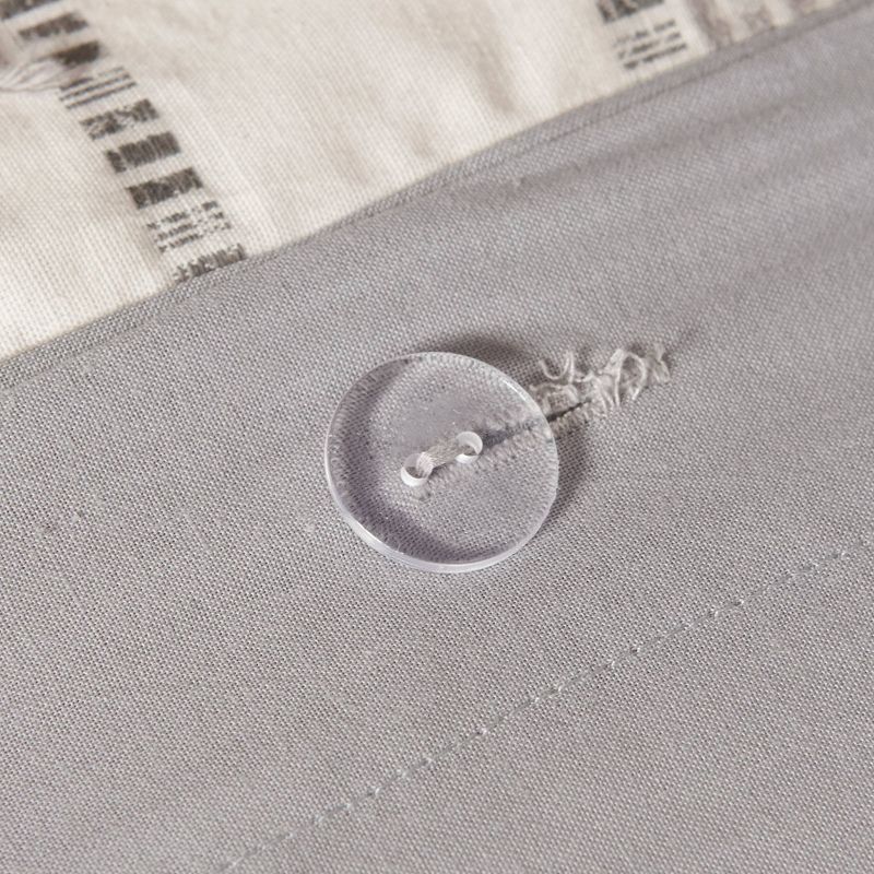 King Oakdale Duvet Cover Set Gray - Stone Cottage