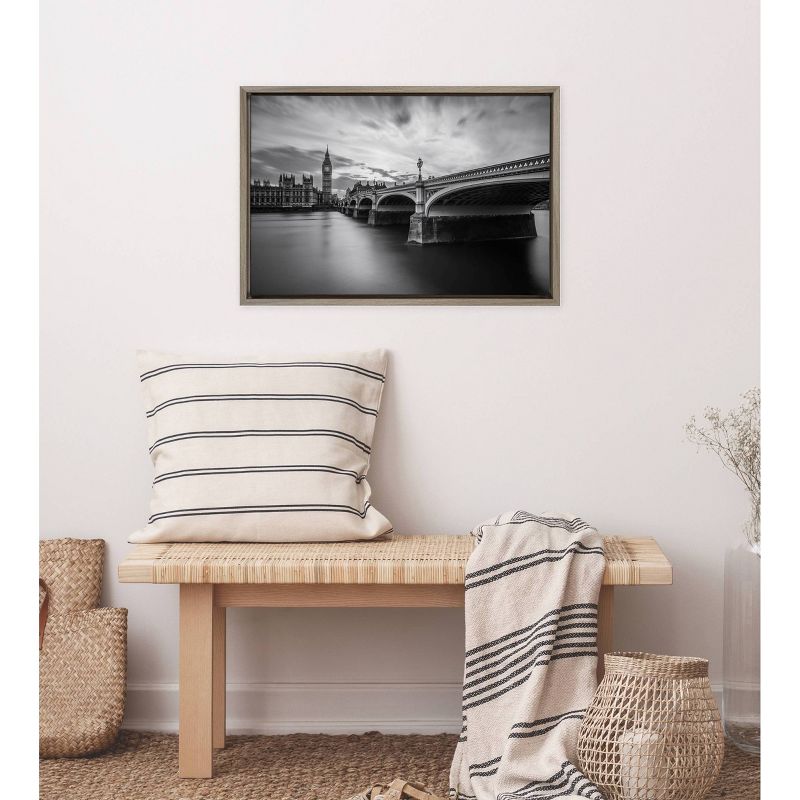 23" x 16" Westminster Serenity Framed Canvas Wall Art - Amanti Art