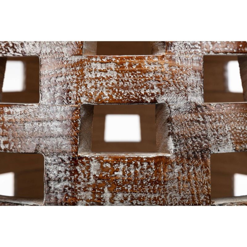 26" Hampton Side Table Weathered Walnut - Boraam