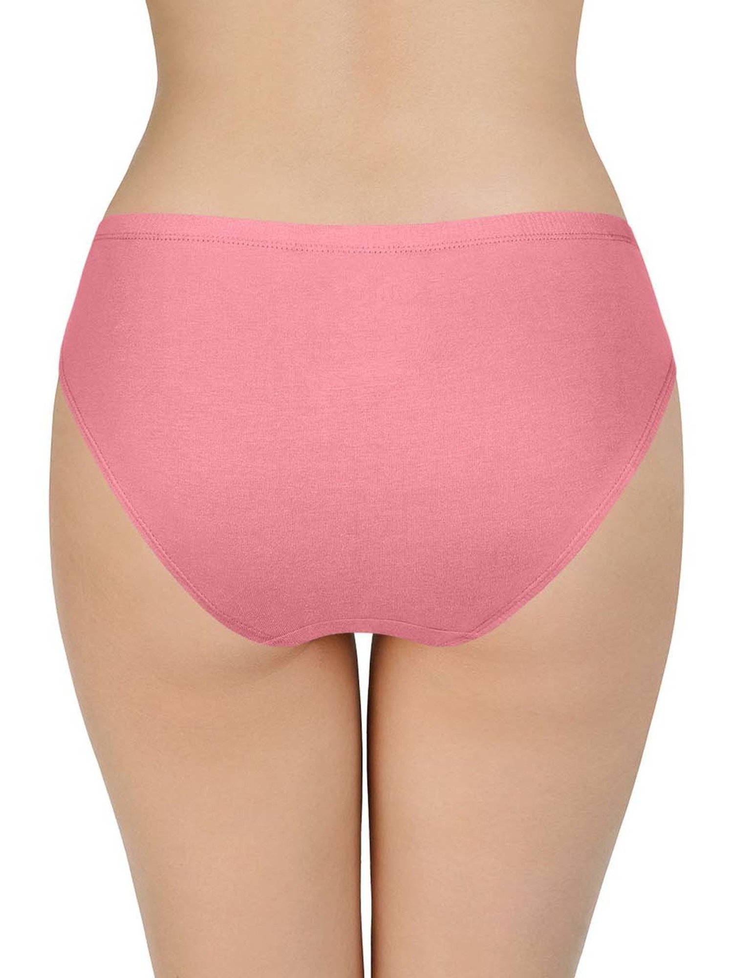 Every De by Amante Green & Pink Cotton Bikini Panties - Pack Of 3