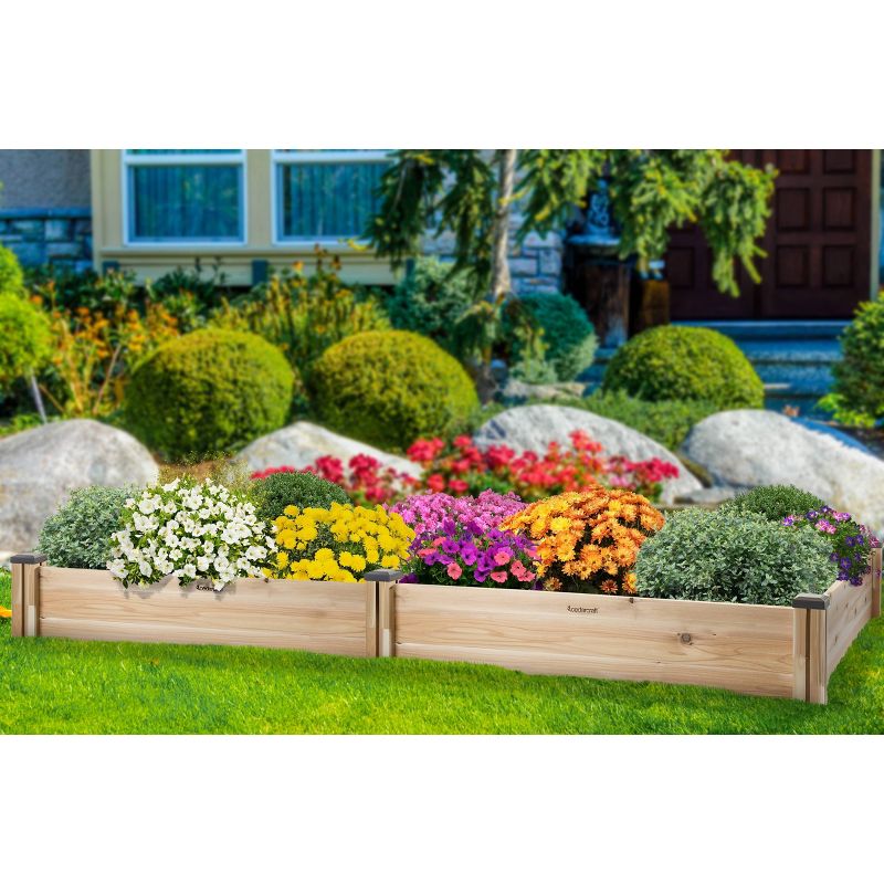 95" x 49" Rectangular Cedar Raised Garden Bed - CedarCraft