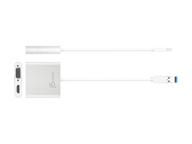 j5create USB 3.0 to Dual VGA HDMI Multi-Monitor Adapter