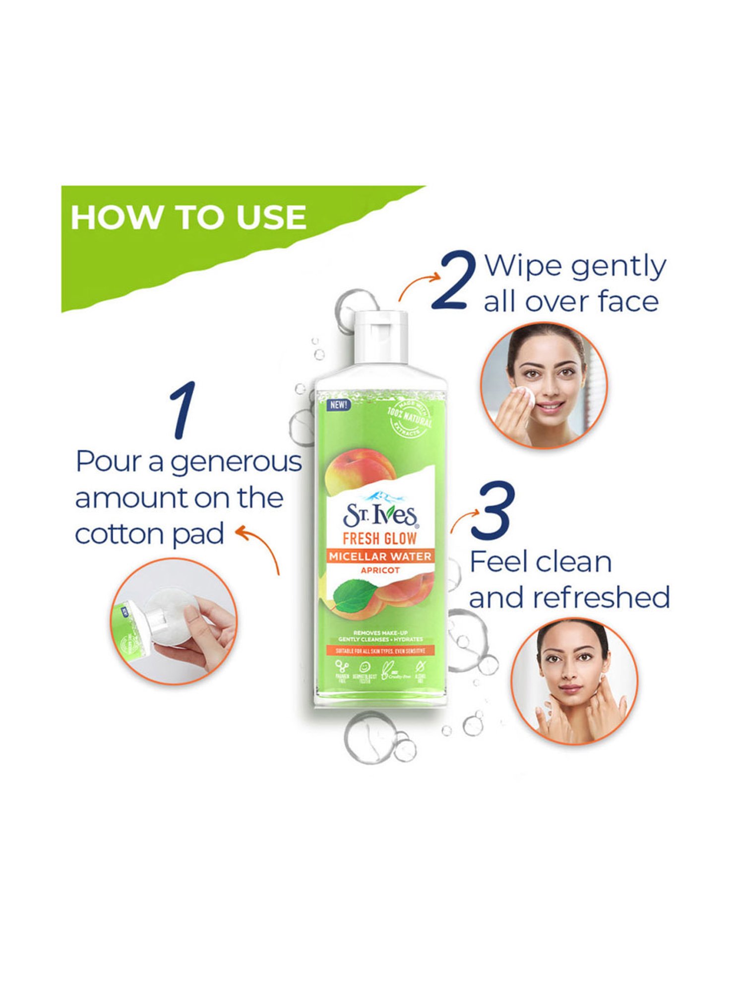 St. Ives Fresh Glow Micellar Water Apricot - 400 ml