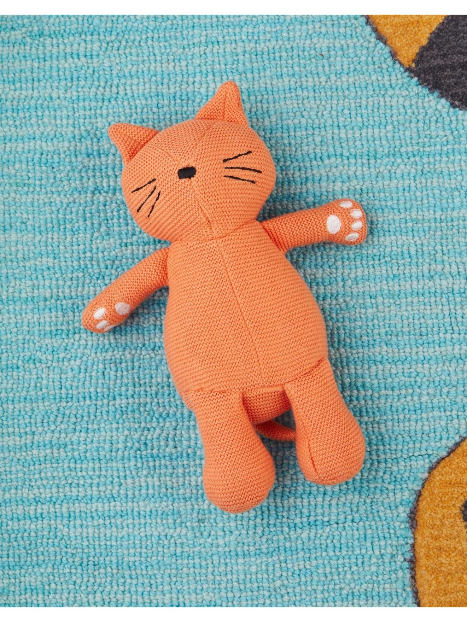 Fabindia Fabkids Toys Orange Cotton Cat Toy