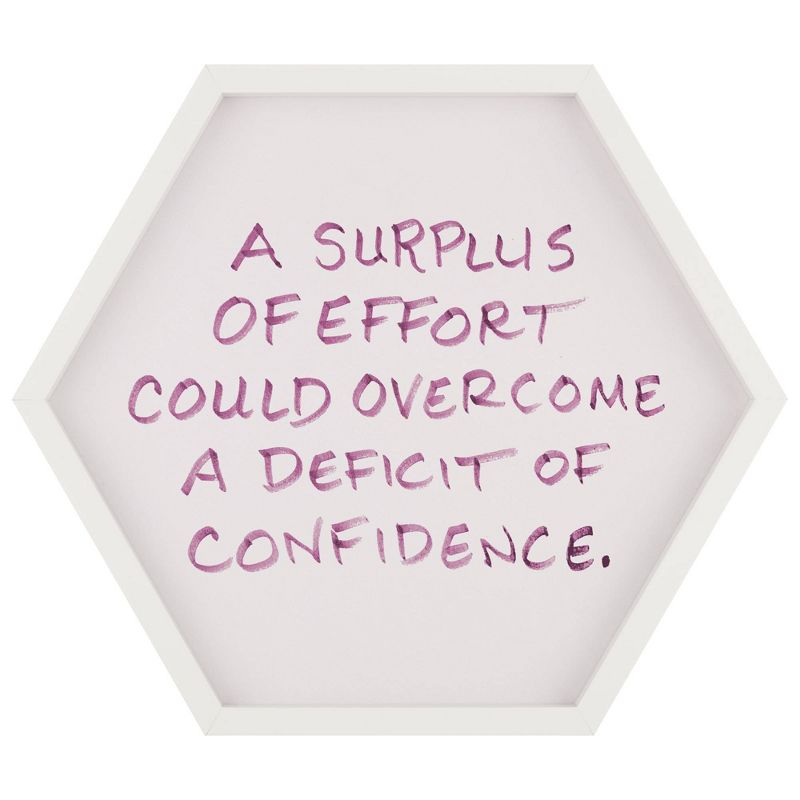 3pc Hexagon Dry Erase Chalkboard/Pinboard Wall Organizer Set White - Gallery Solutions