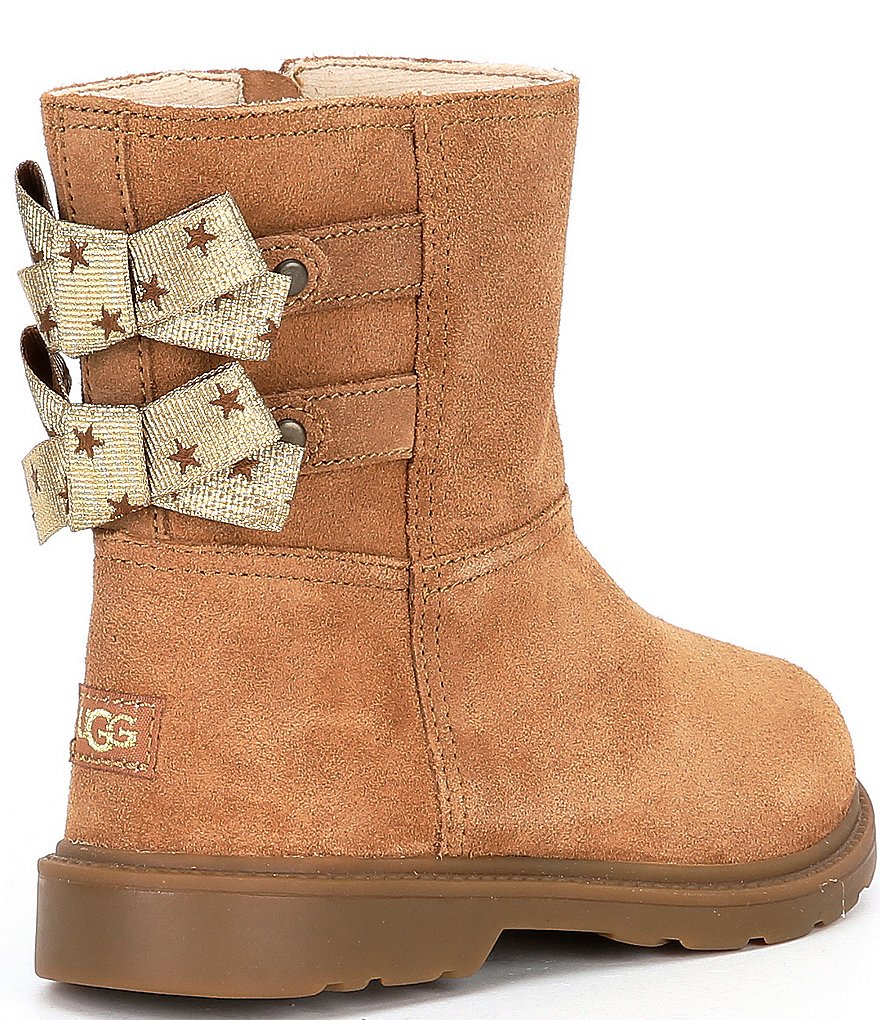 UGG&reg; Girls' Tillee Suede Bow Boots (Toddler)