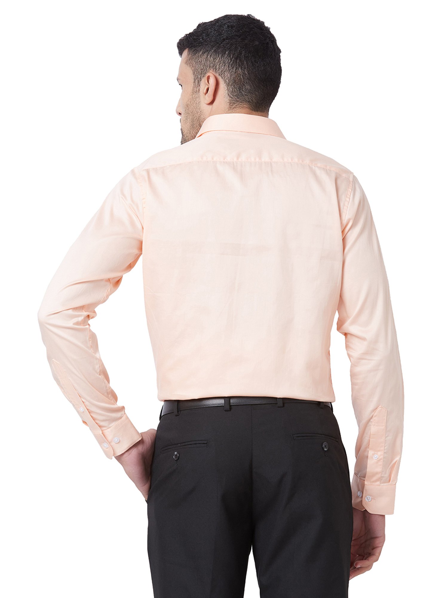 Kenneth Cole Antique Coral Slim Fit Cotton Shirt