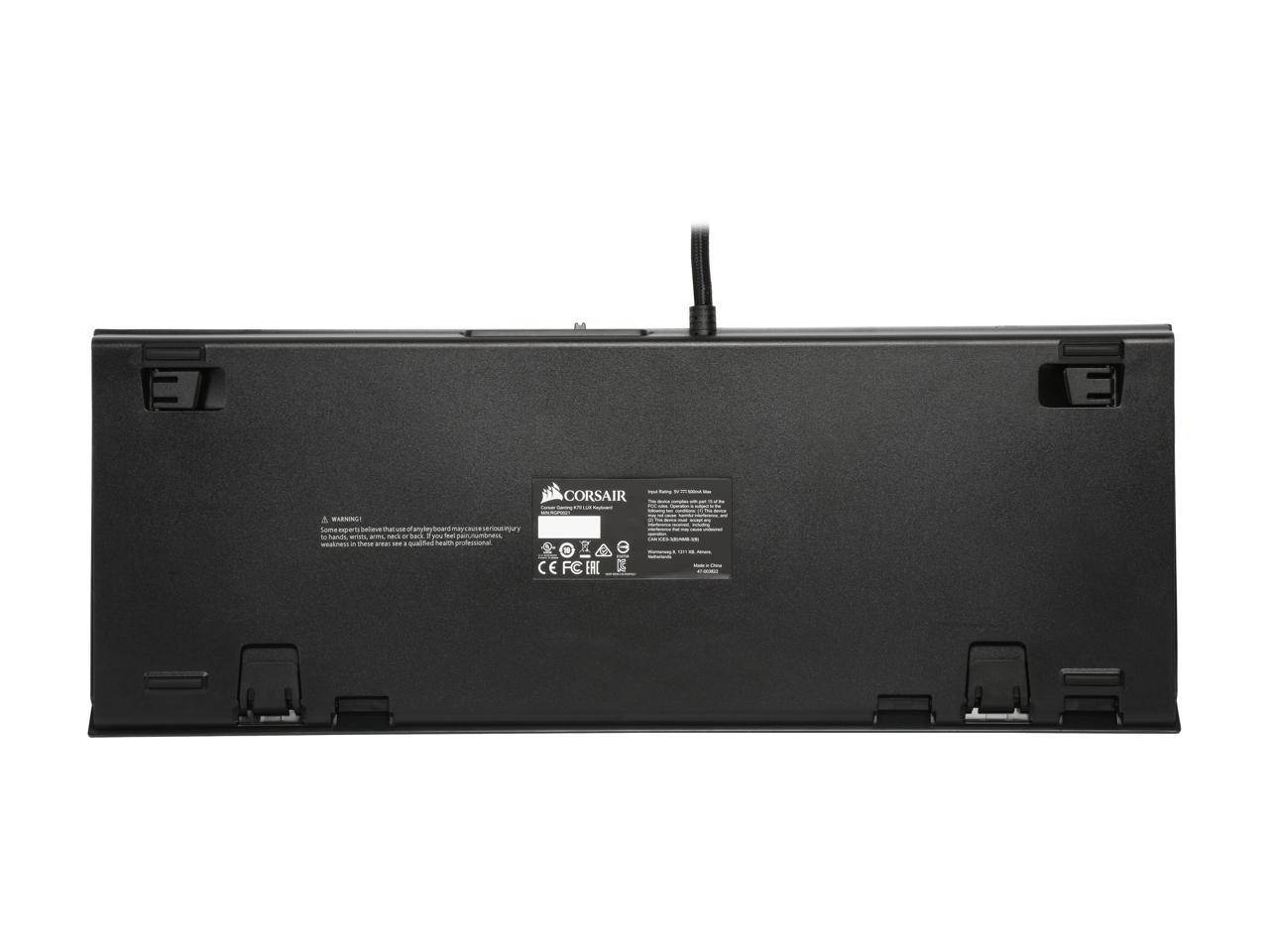 Corsair Gaming K70 LUX Mechanical Keyboard Backlit Red LED Cherry MX Blue (CH-9101021-NA)