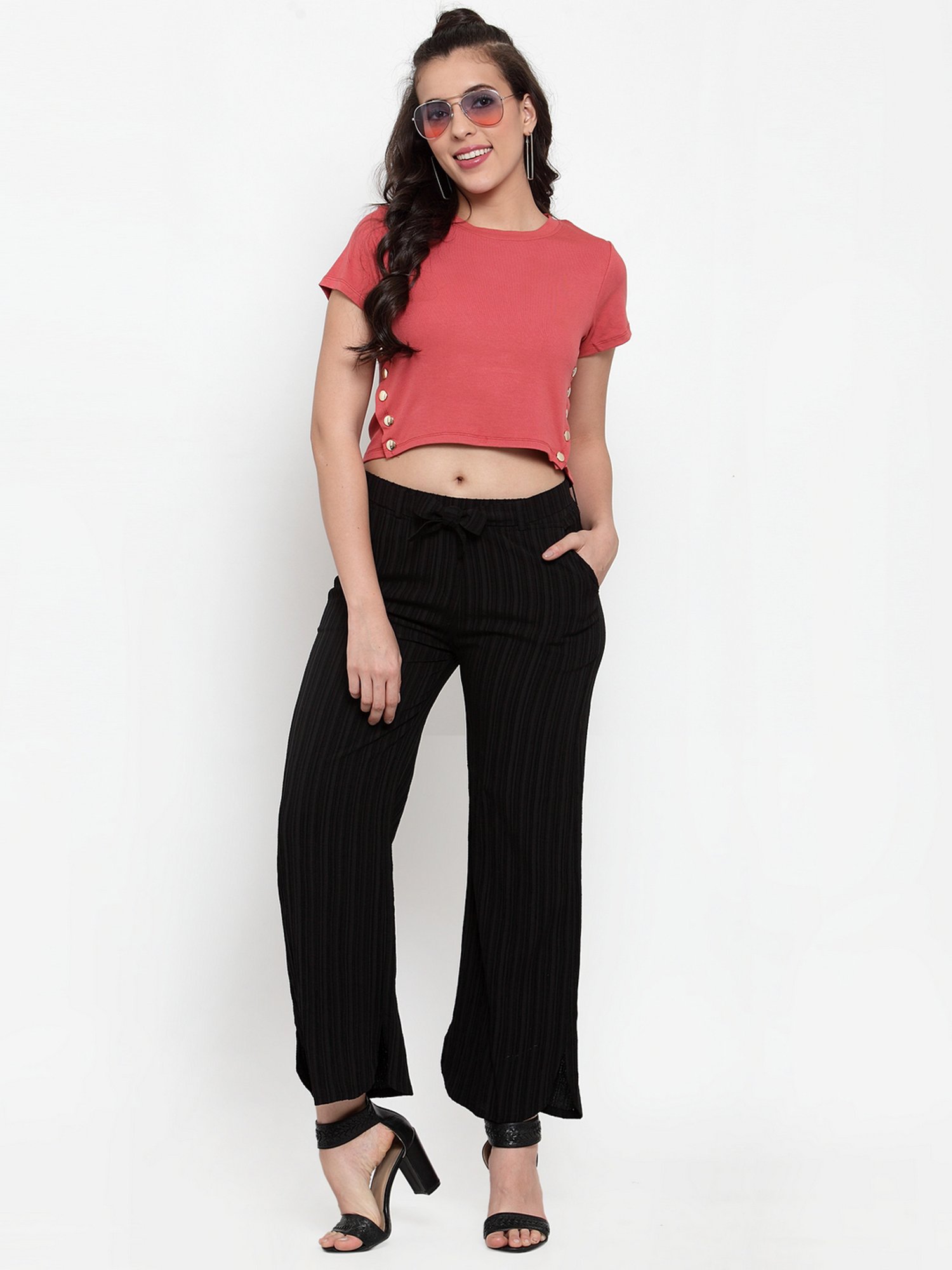 Westwood Black Striped Culottes