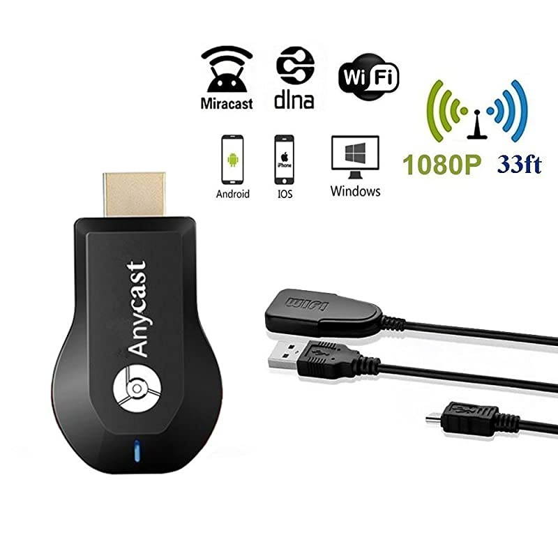 Display Dongle Wireless HDMI Dongle 1080P Airplay Dongle Digital AV to HDMI Connector for iOSAndroidSamsungiPhoneiPad Support DLNAAirplay MirrorMiracast Ezcast Support Upgrade