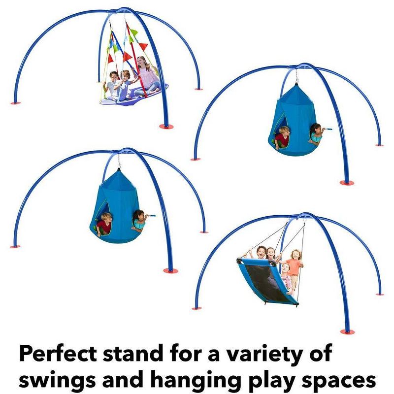 HearthSong Backyard Multi-Use Free Movement Sky Dome Swing Stand for Hanging Swings