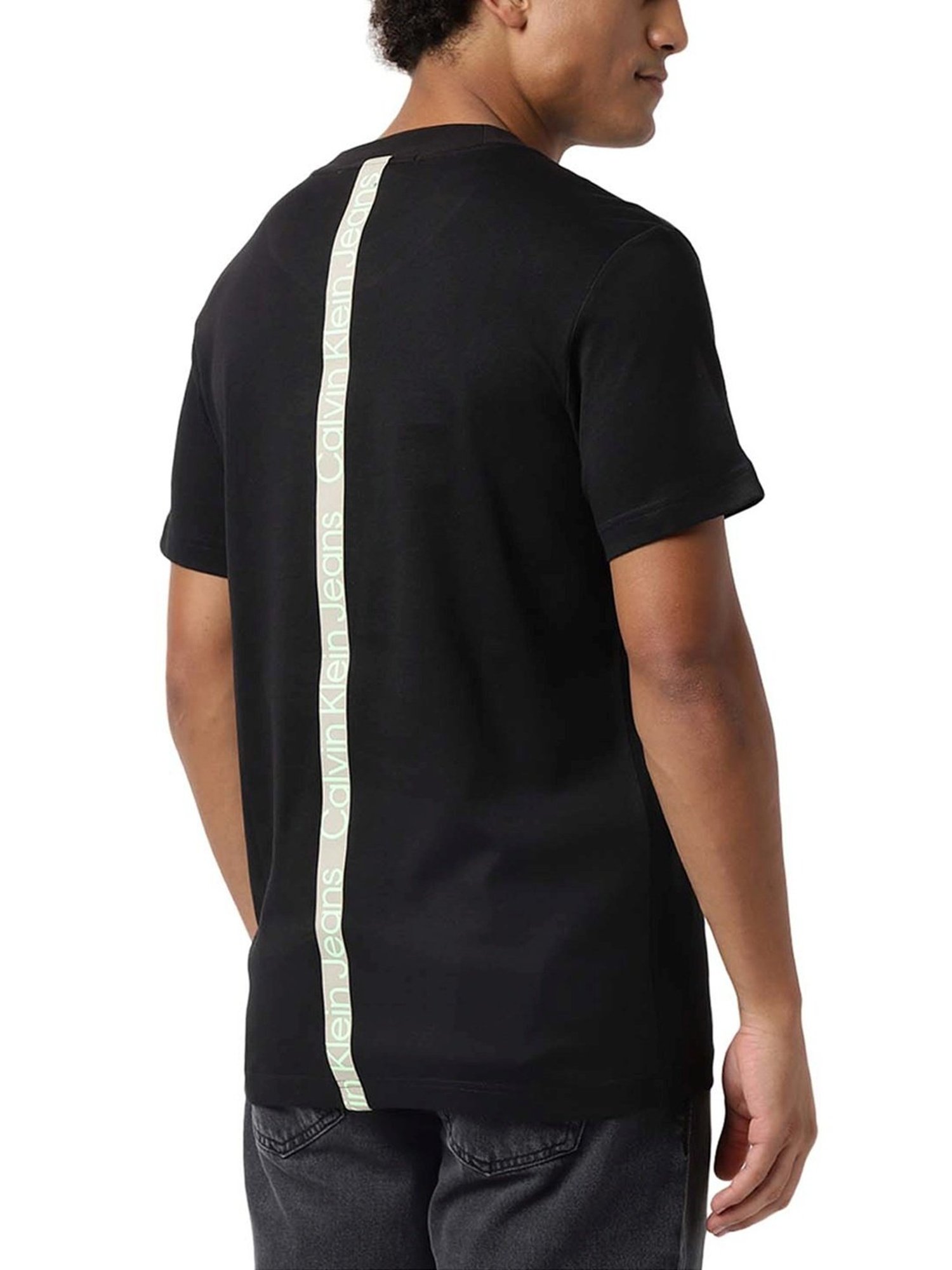 Calvin Klein Jeans Black Logo Regular Fit T-Shirt