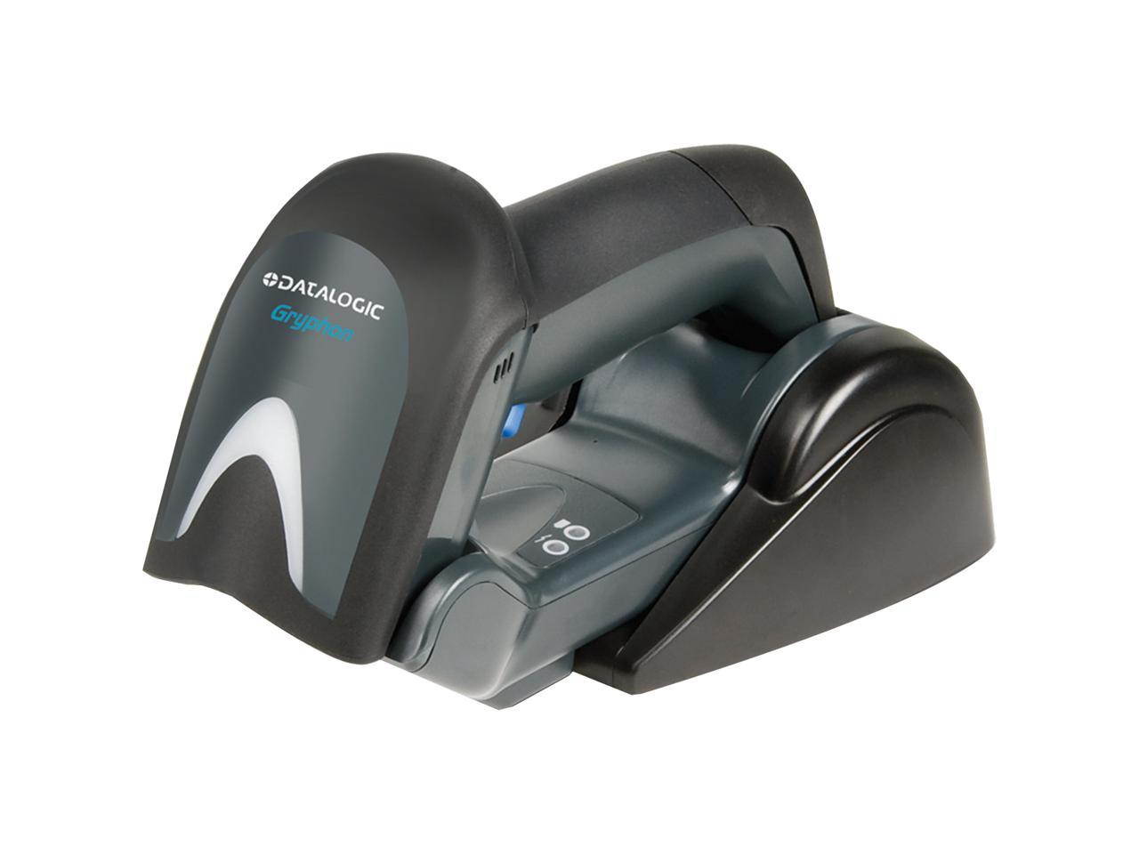 Gryphon GBT4130 General Purpose Handheld Cordless Linear Imager Barcode Reader with Bluetooth, USB Kit, Black - GBT4130-BK-BTK1