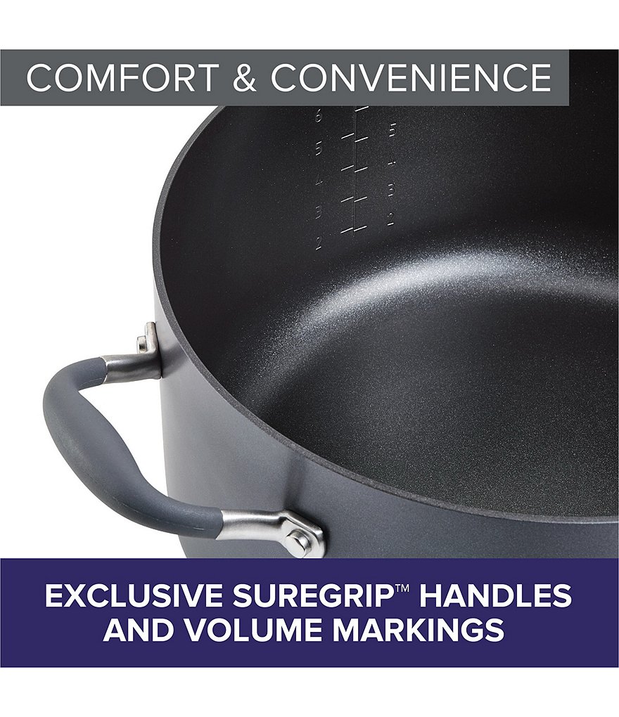 Anolon Advanced Home Hard-Anodized Nonstick Wide Stockpot with Multi-Function Insert