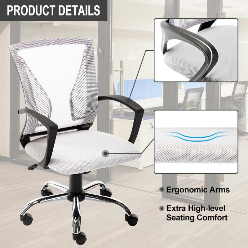 Executive Gaming Home Office Chair Computer Desk Adjustable Swivel Mesh Chair
