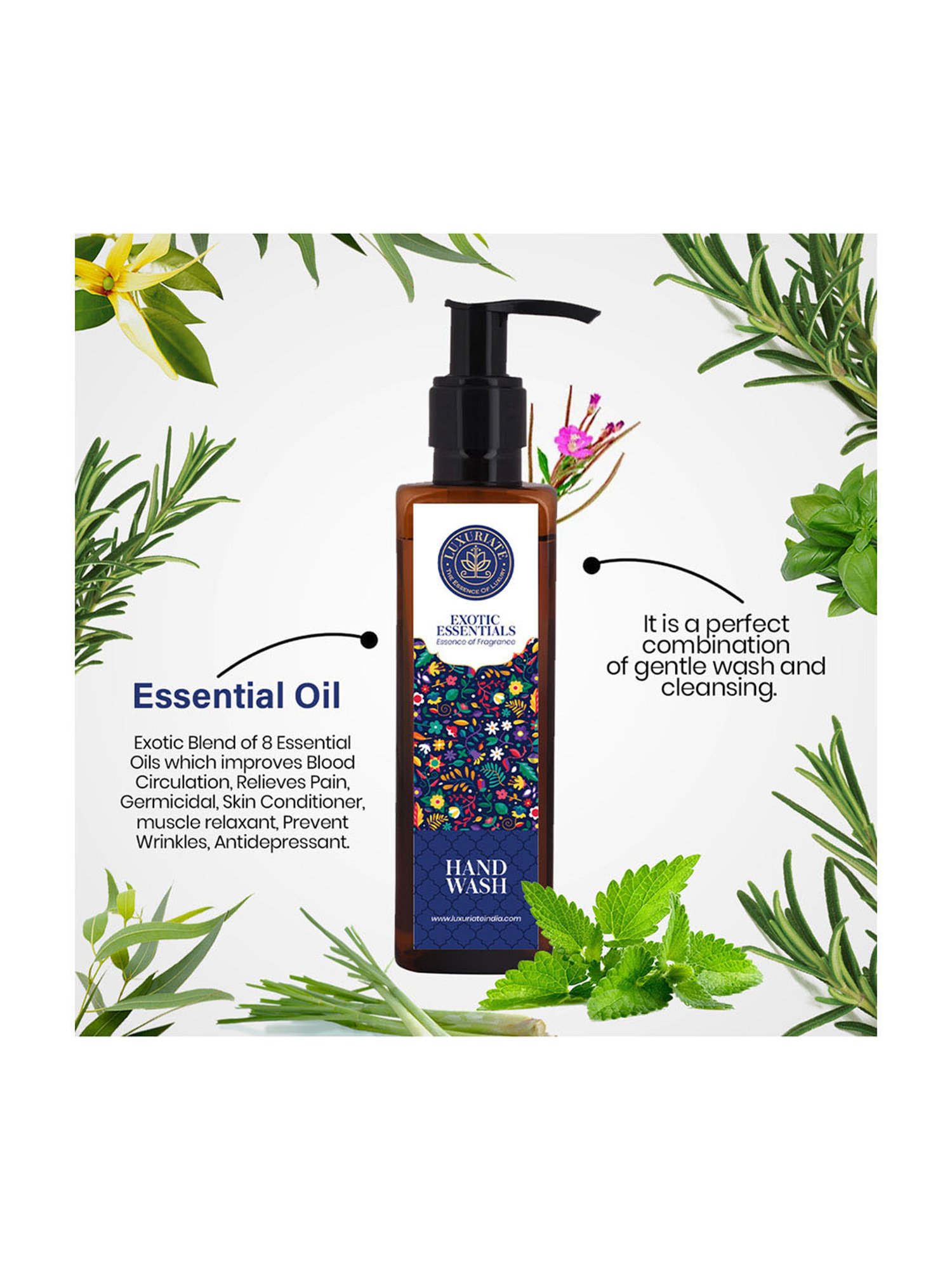 Luxuriate Exotic Essential Hand Wash - 200 ml