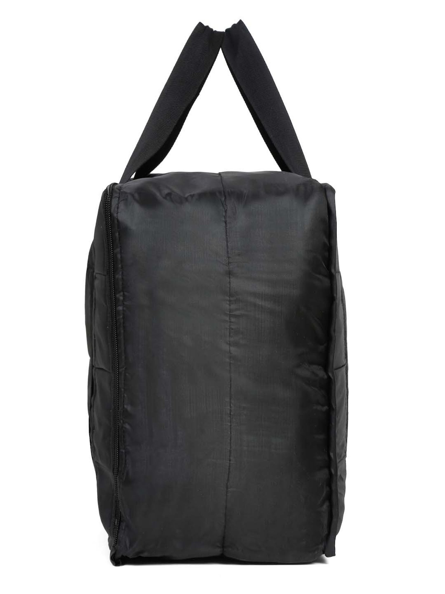 HOSTA HOMES Black Pvc Parachute Material Zipper Bag - Set of 2