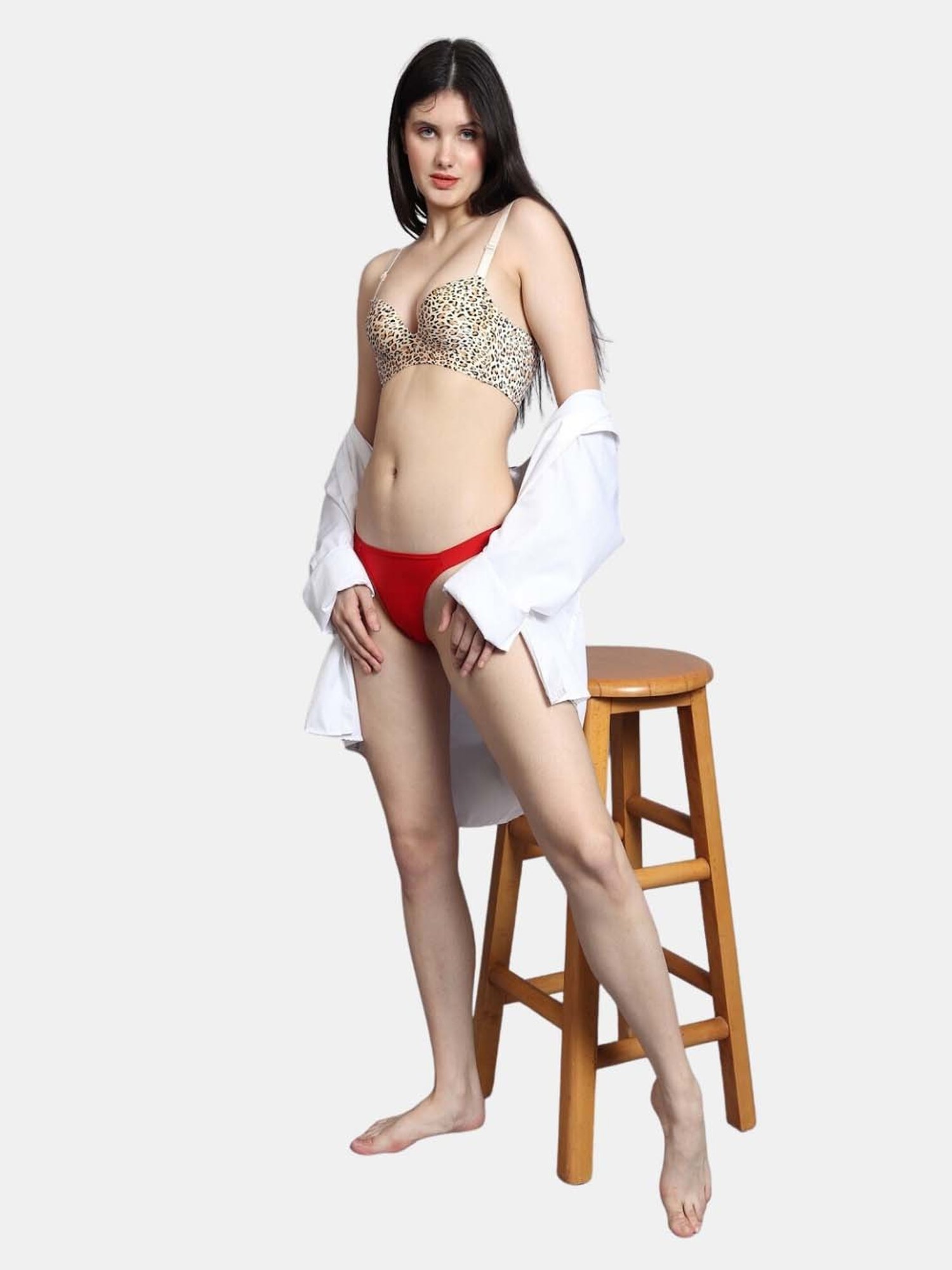 Bleeding Heart Tomato Red Plain Panty