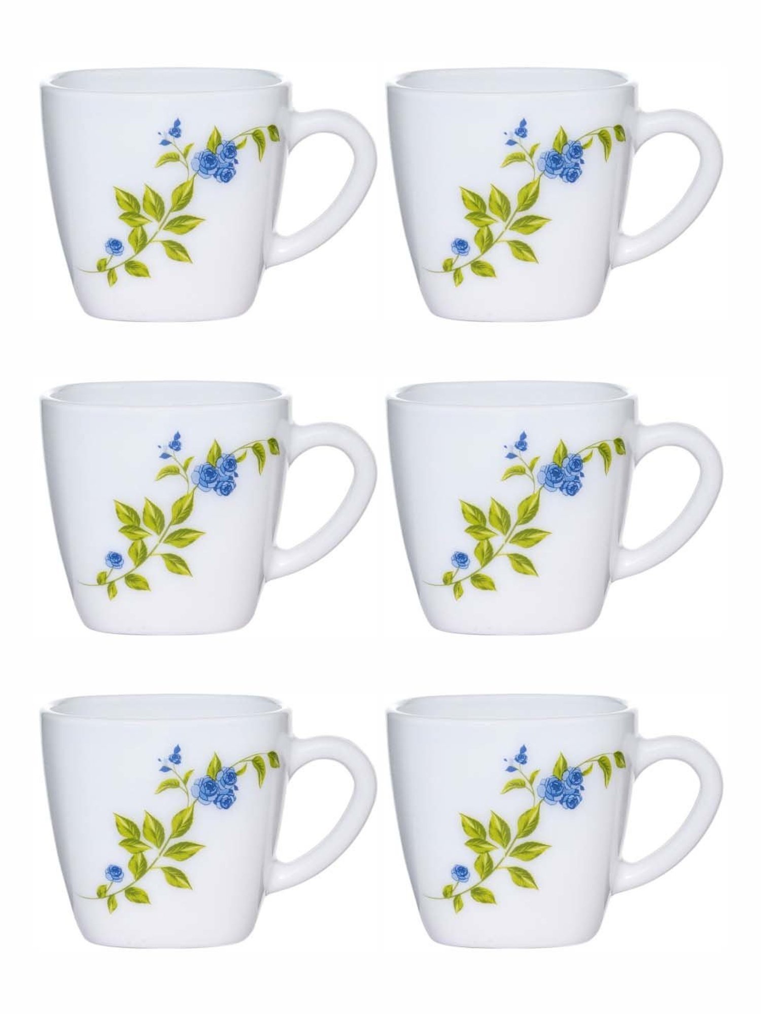 Cello White Opalware Cup (0.1 L) - Set of 6