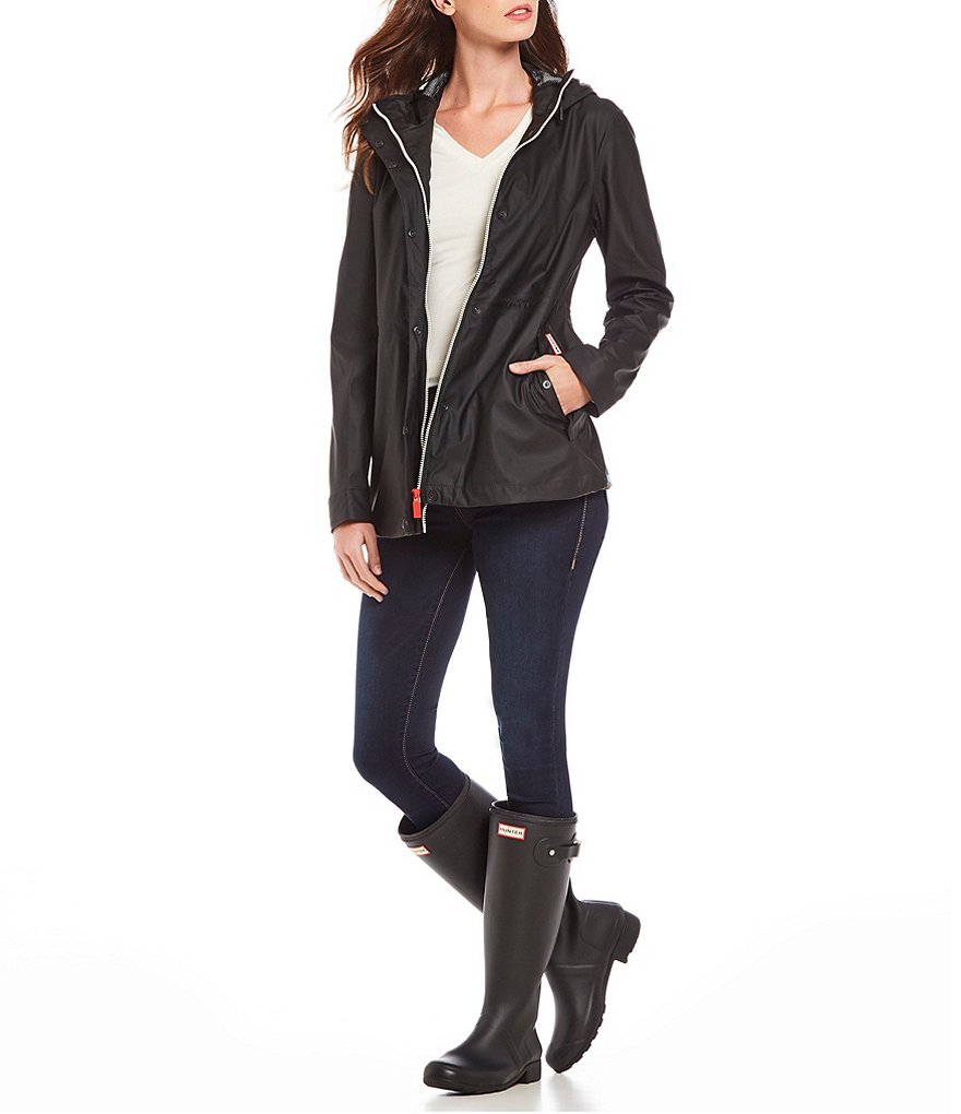 Hunter Lightweight Rubberized Hooded Jacket