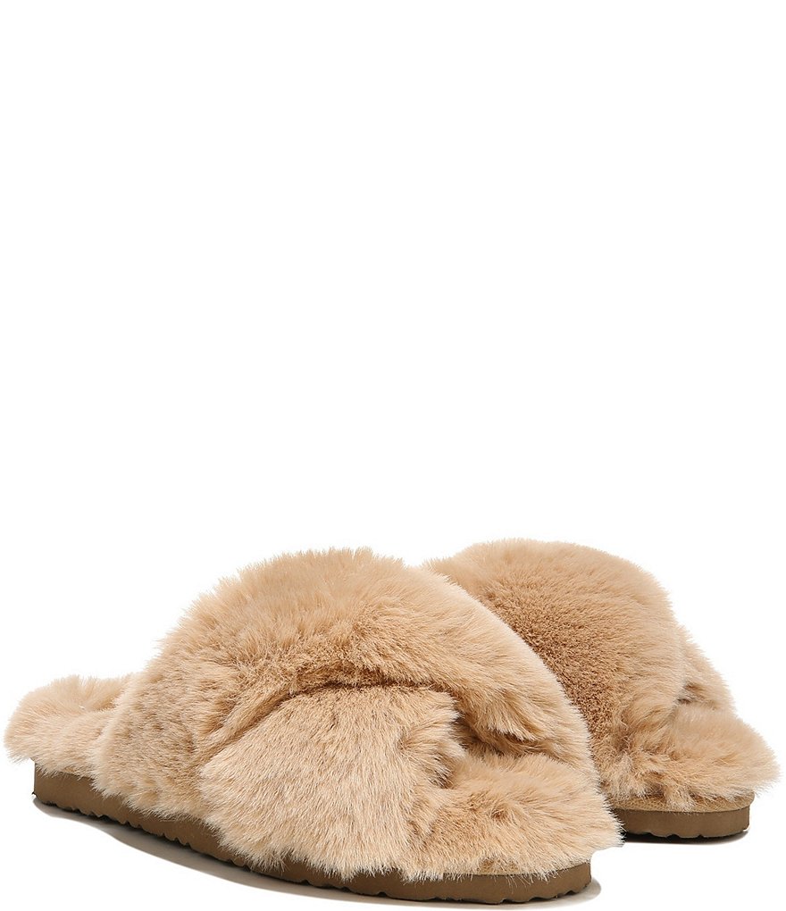 Sam Edelman Jeane Faux Fur Criss Cross Slippers