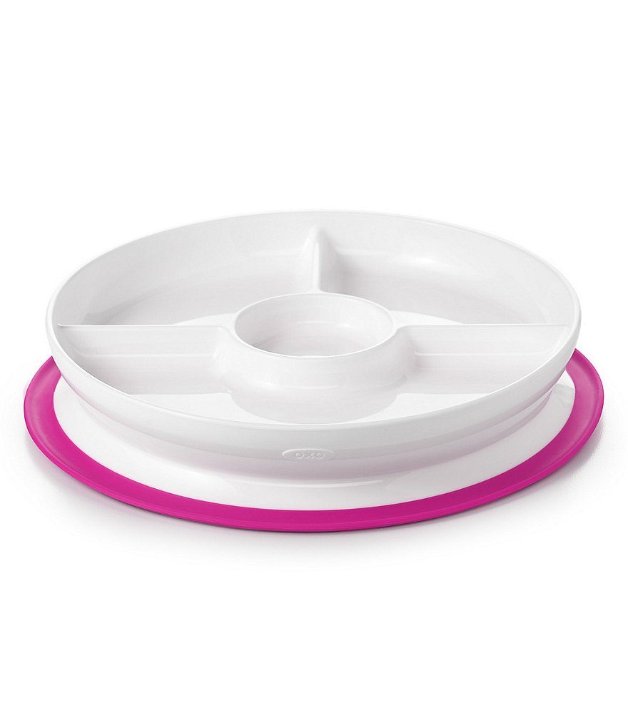 OXO Tot Stick & Stay Suction Divided Plate