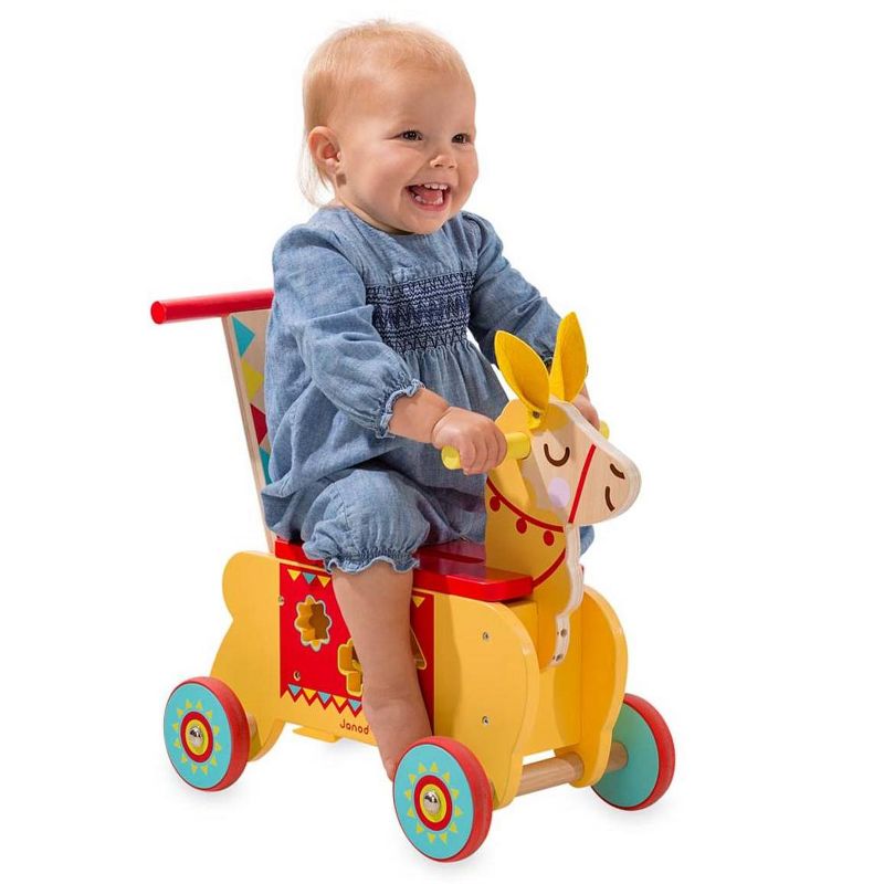 Magic Cabin - Wooden Ride-On Llama for Toddlers & Kids