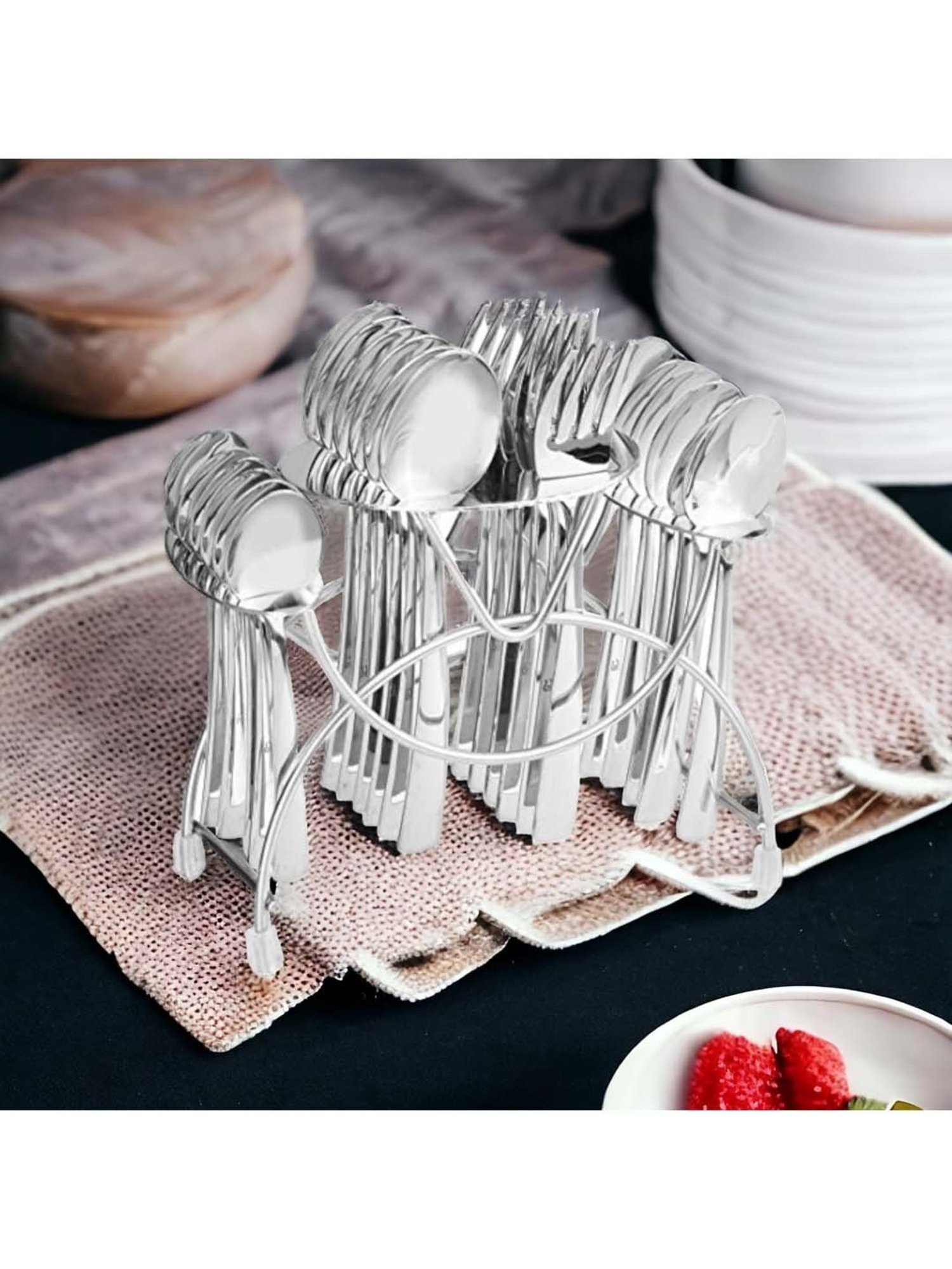 Home4U Iona Multi Wood Cutlery (2 Pcs)